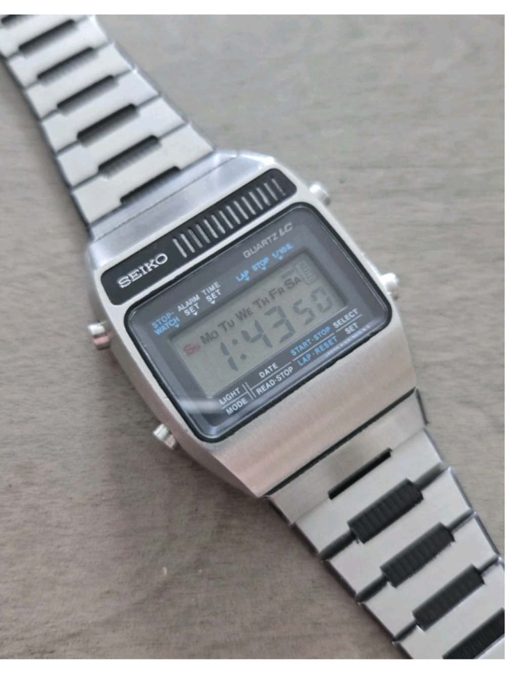 Vintage Seiko A159-5019-G Quartz LC Men's Digital LCD Watch 1970s Working Retro!